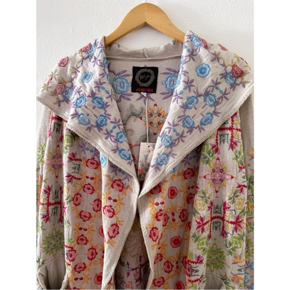 Shyli Biya Duster Johnny Was S NWT - Picture 2 of 6